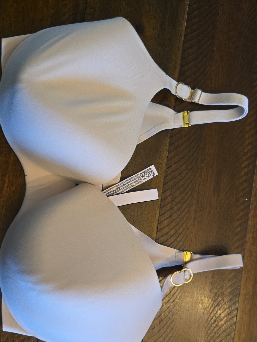 Victoria's Secret Smooth Light Beige T-Shirt Bra with Gold Hardware